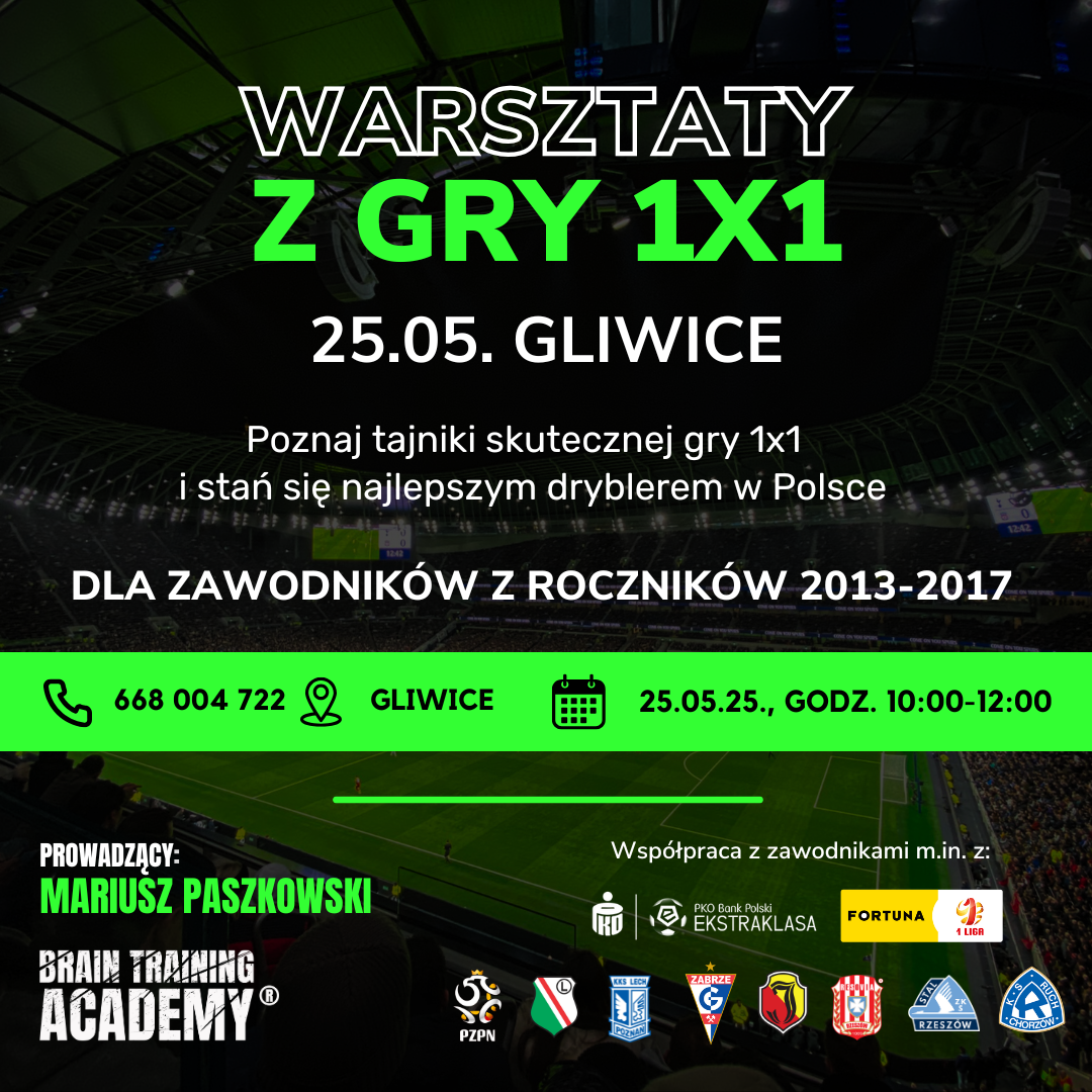 Warsztaty piłkarskie z GRY 1×1 Gliwice