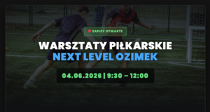 na obrazku widać zawodników trenujących drybling w Ozimku