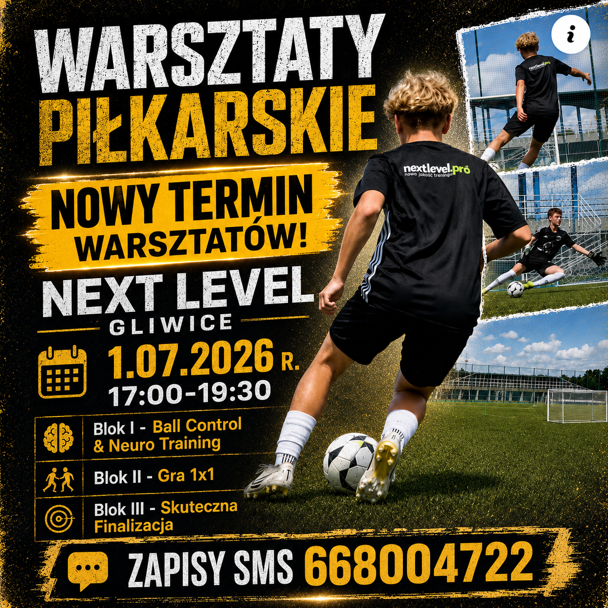 Warsztaty Piłkarskie Next Level Gliwice Lipiec 2026
